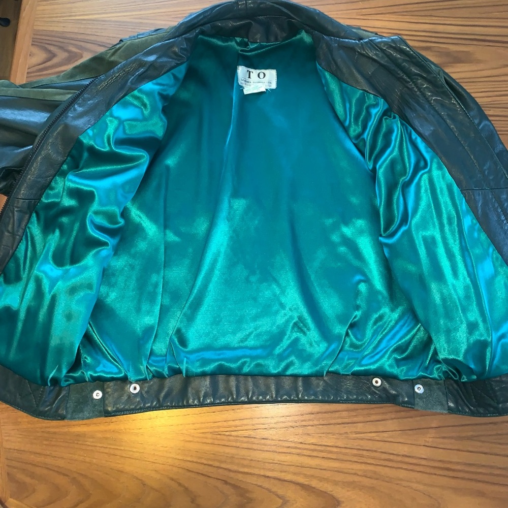 VINTAGE 90'S TO LEATHER FASHIONS LEATHER JACKET - Picture 5 of 16